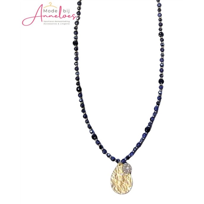Sweet7 Ketting lang hanger 101208607 Donker blauw